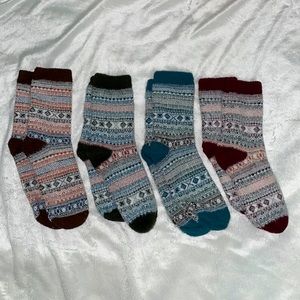 Comfy, Cozy, Soft Set of 4 Socks